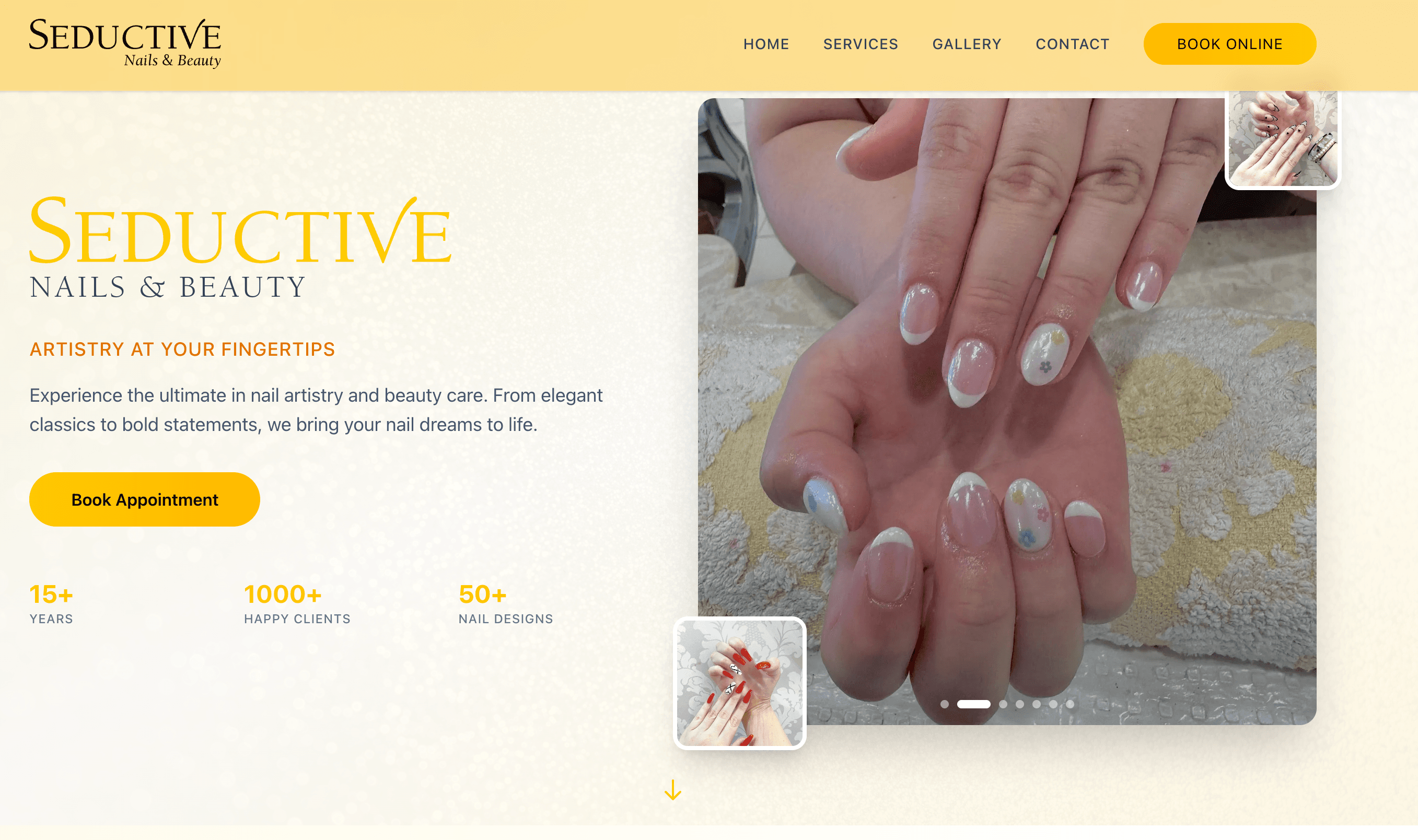 Seductive Nails & Beauty after redesign